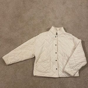 Z Supply Quilted Cream Knit Jacket XS